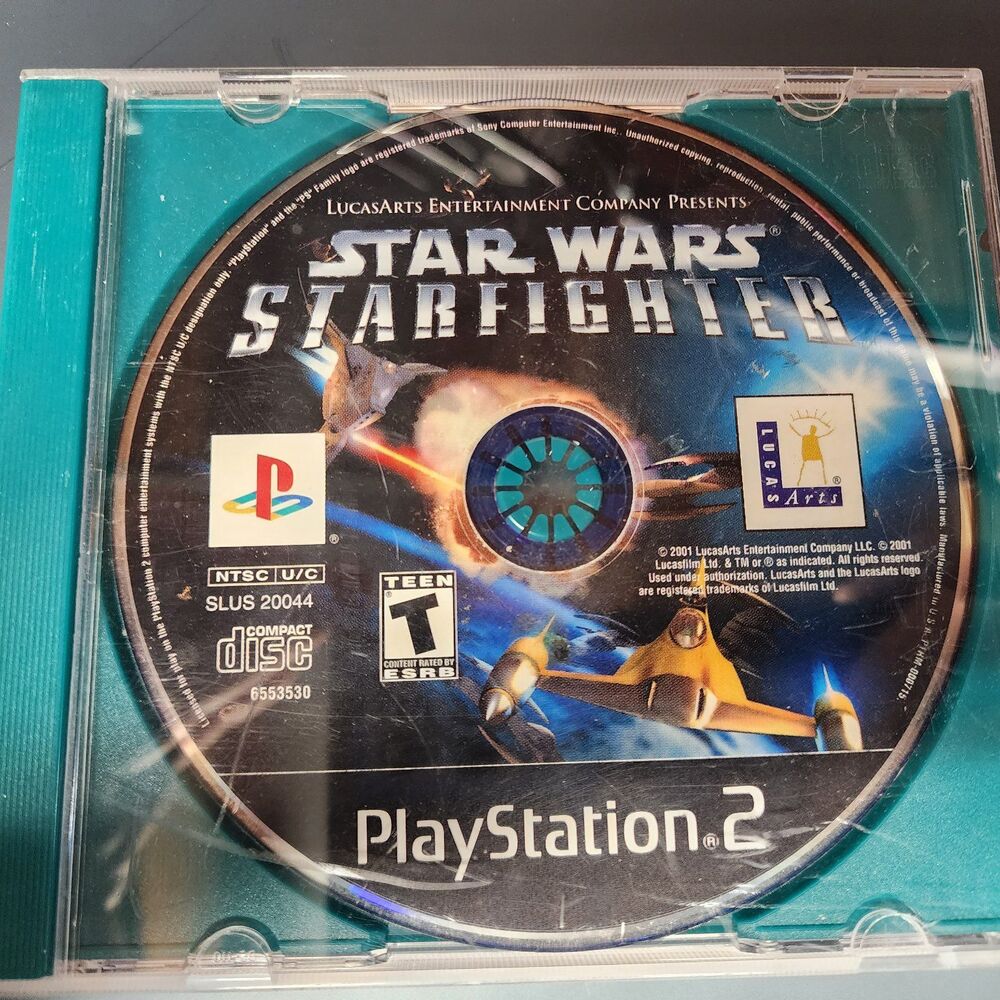 Star Wars Starfighter for Playstation 2 Loose in Case